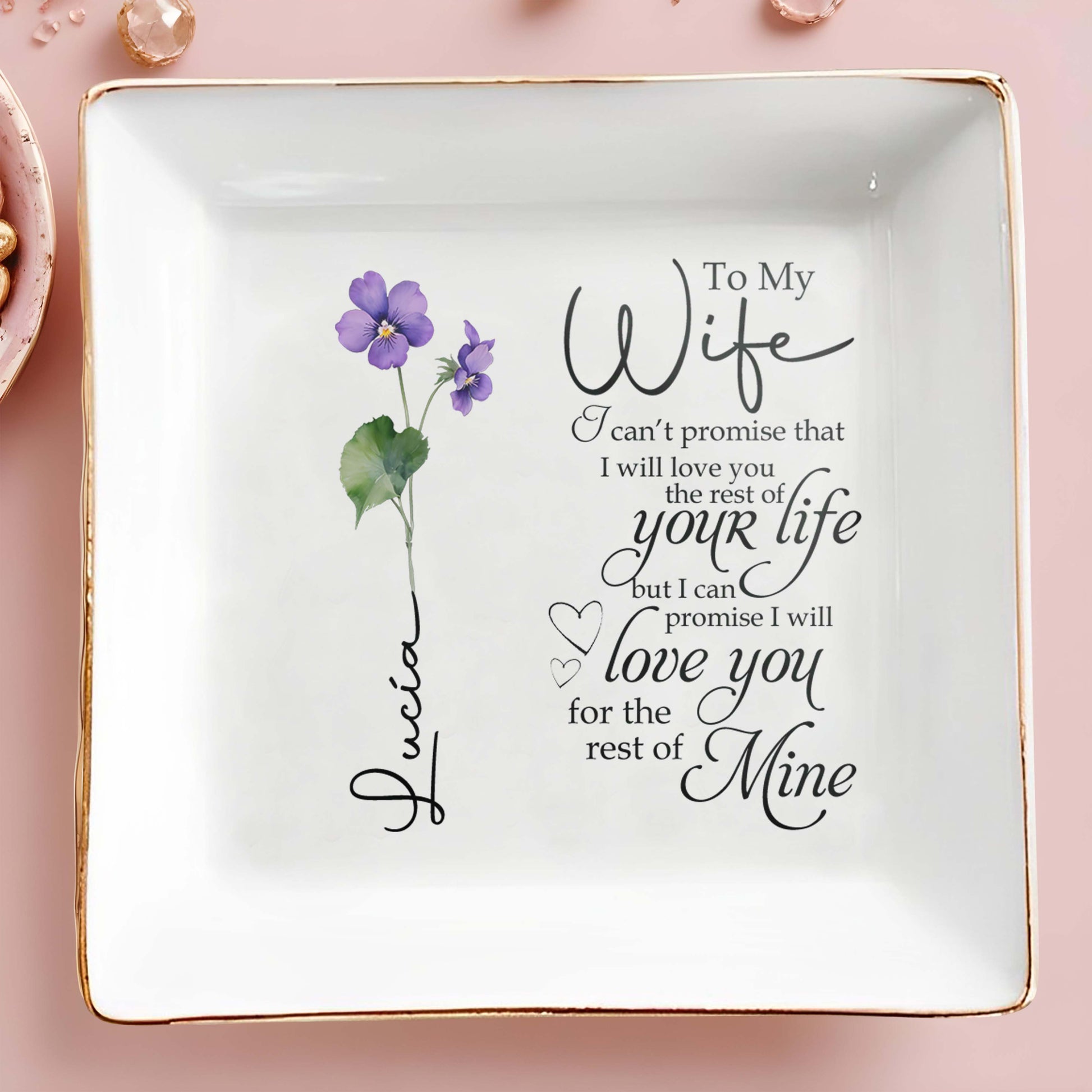 Love Promise Floral Design For Beloved Wife