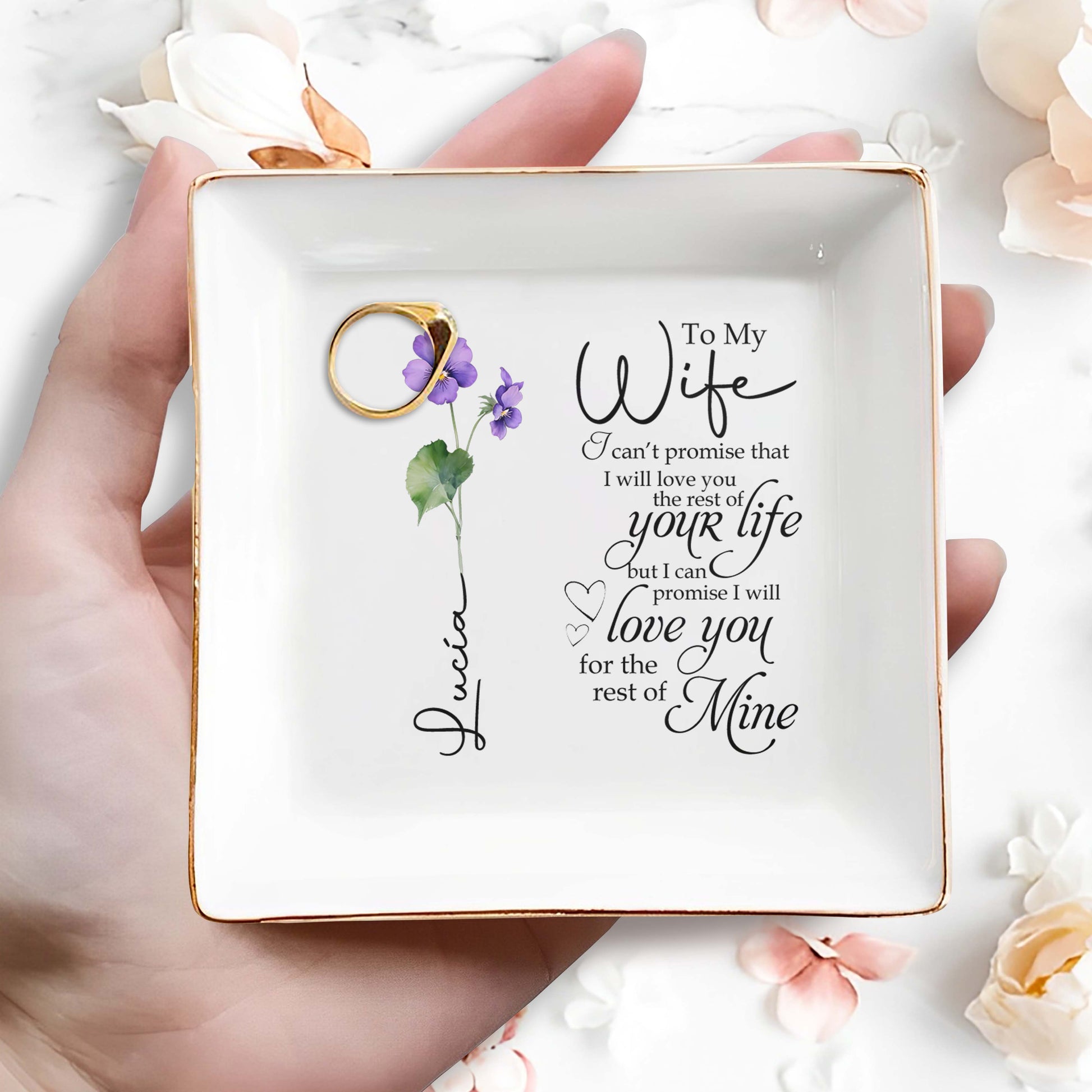 Love Promise Floral Design For Beloved Wife