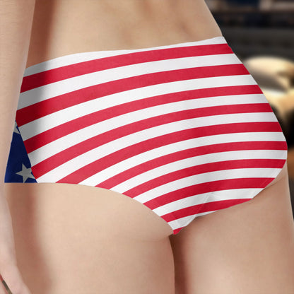 I Licked It So It's Mine American Flag With Man Face