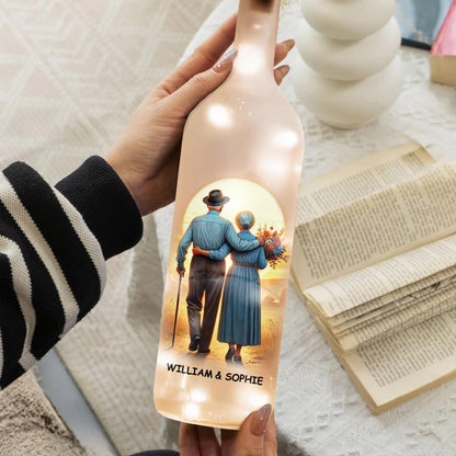 To My Wonderful Wife, Couple, Sunset And Flowers