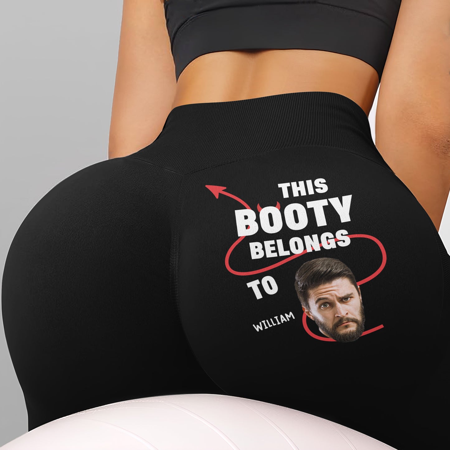 This Booty Belongs To, Arrow And Face Design