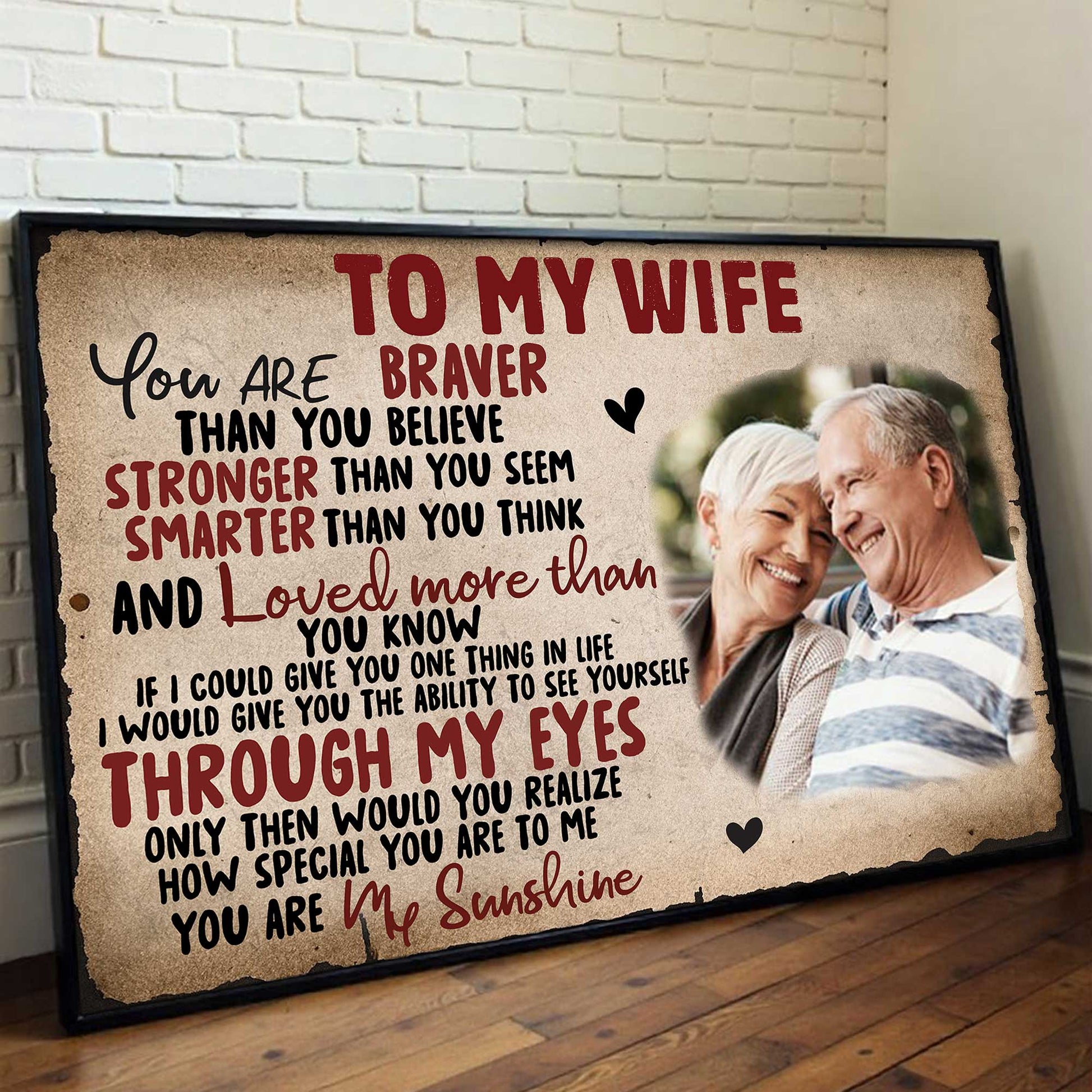 To My Wife, Heart, Couple, And Sunshine