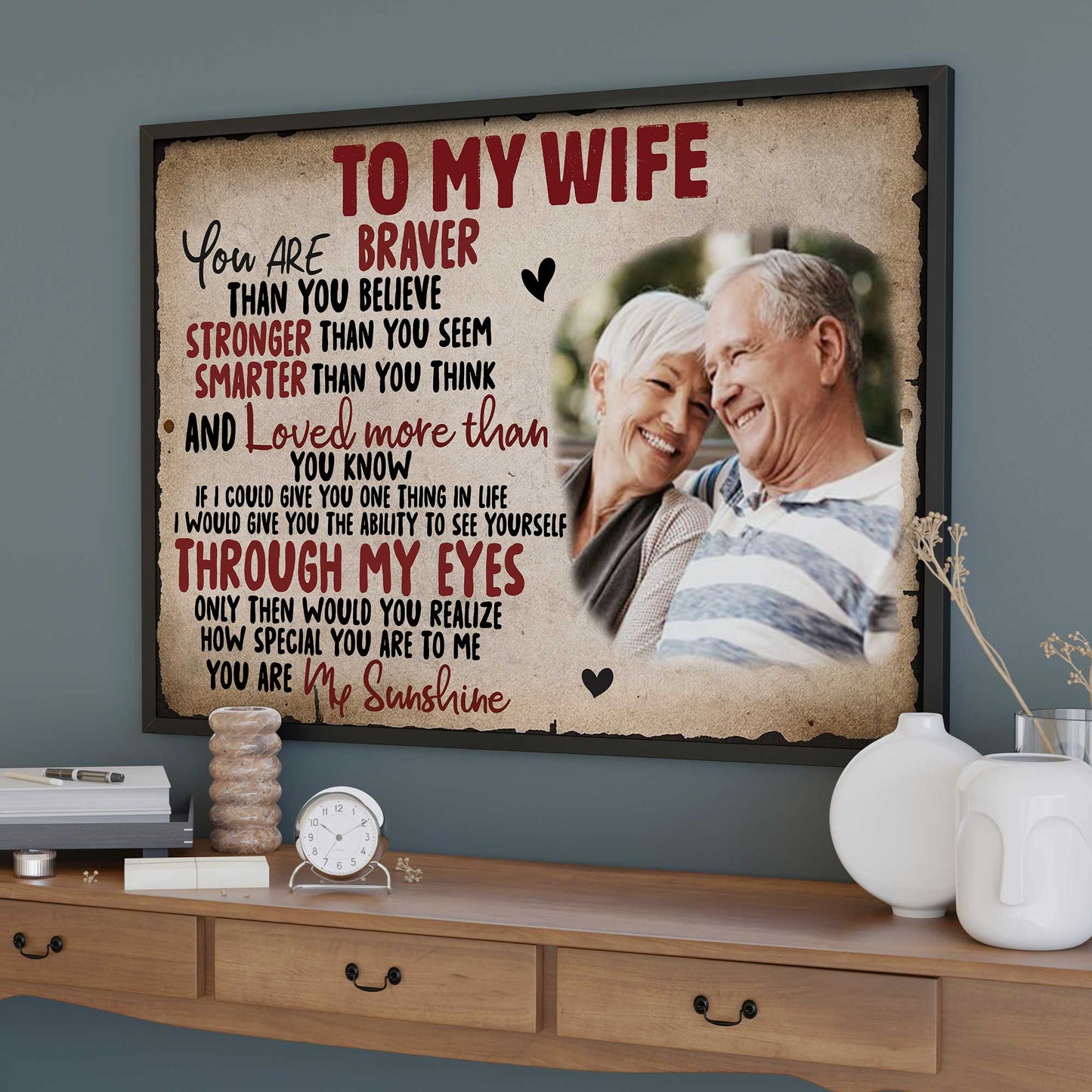 To My Wife, Heart, Couple, And Sunshine