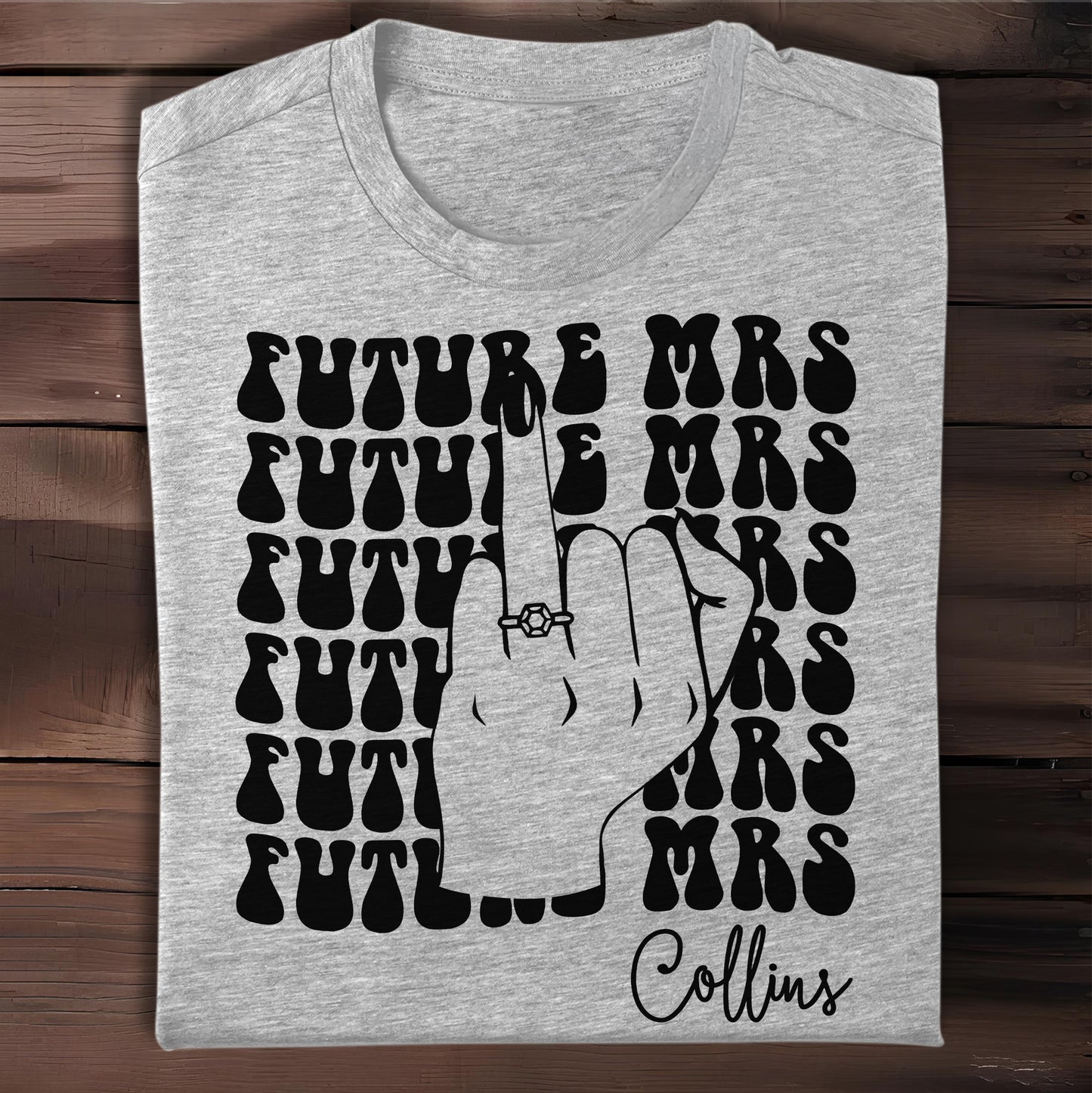 Future Mrs With Bold Hand Gesture and Ring