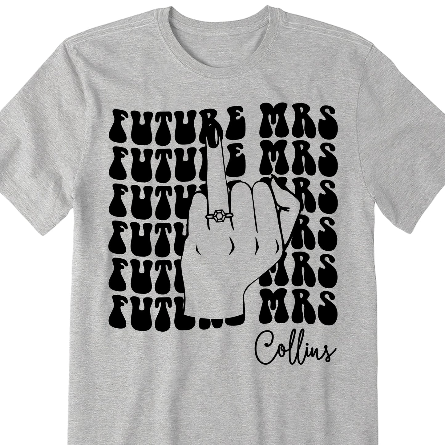 Future Mrs With Bold Hand Gesture and Ring