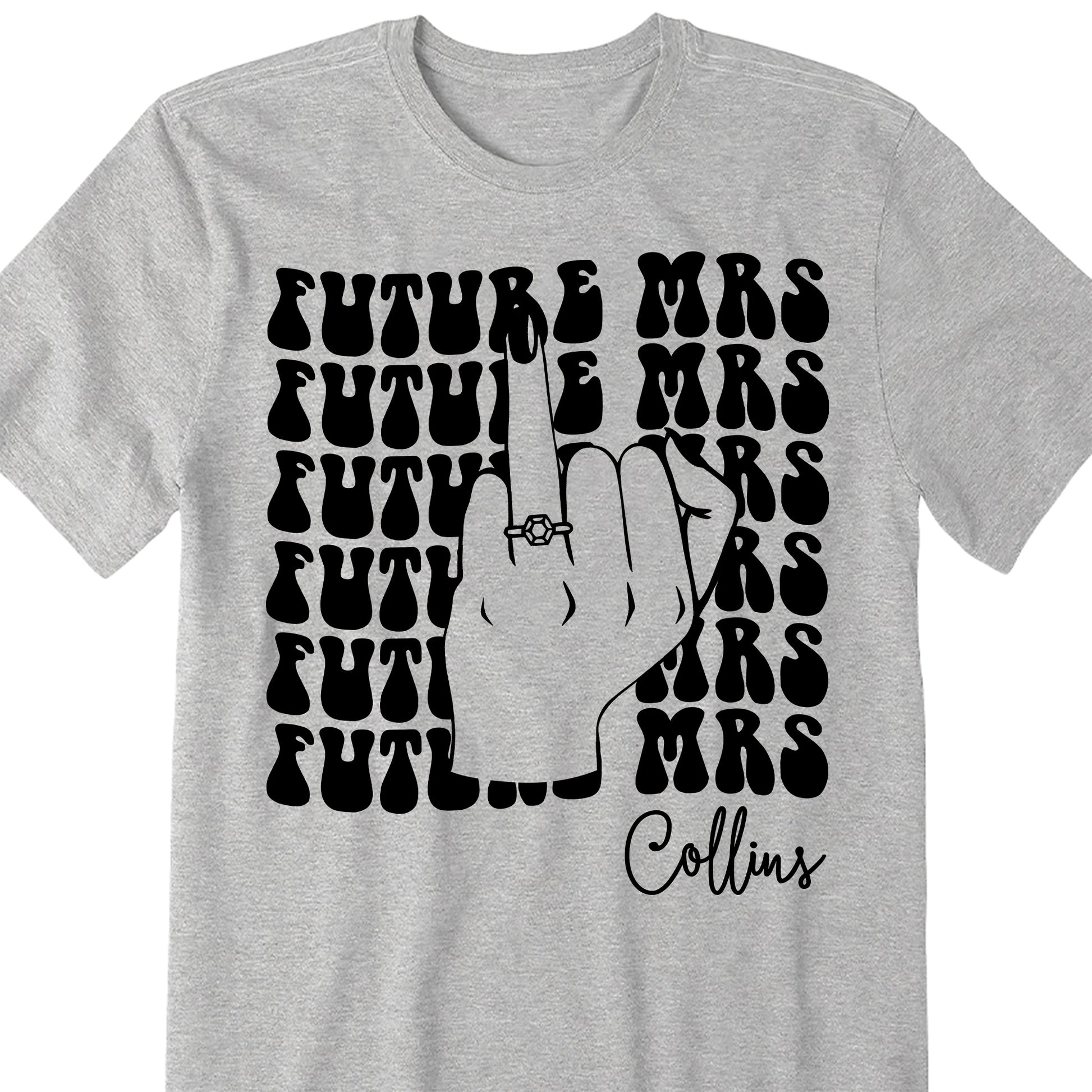 Future Mrs With Bold Hand Gesture and Ring