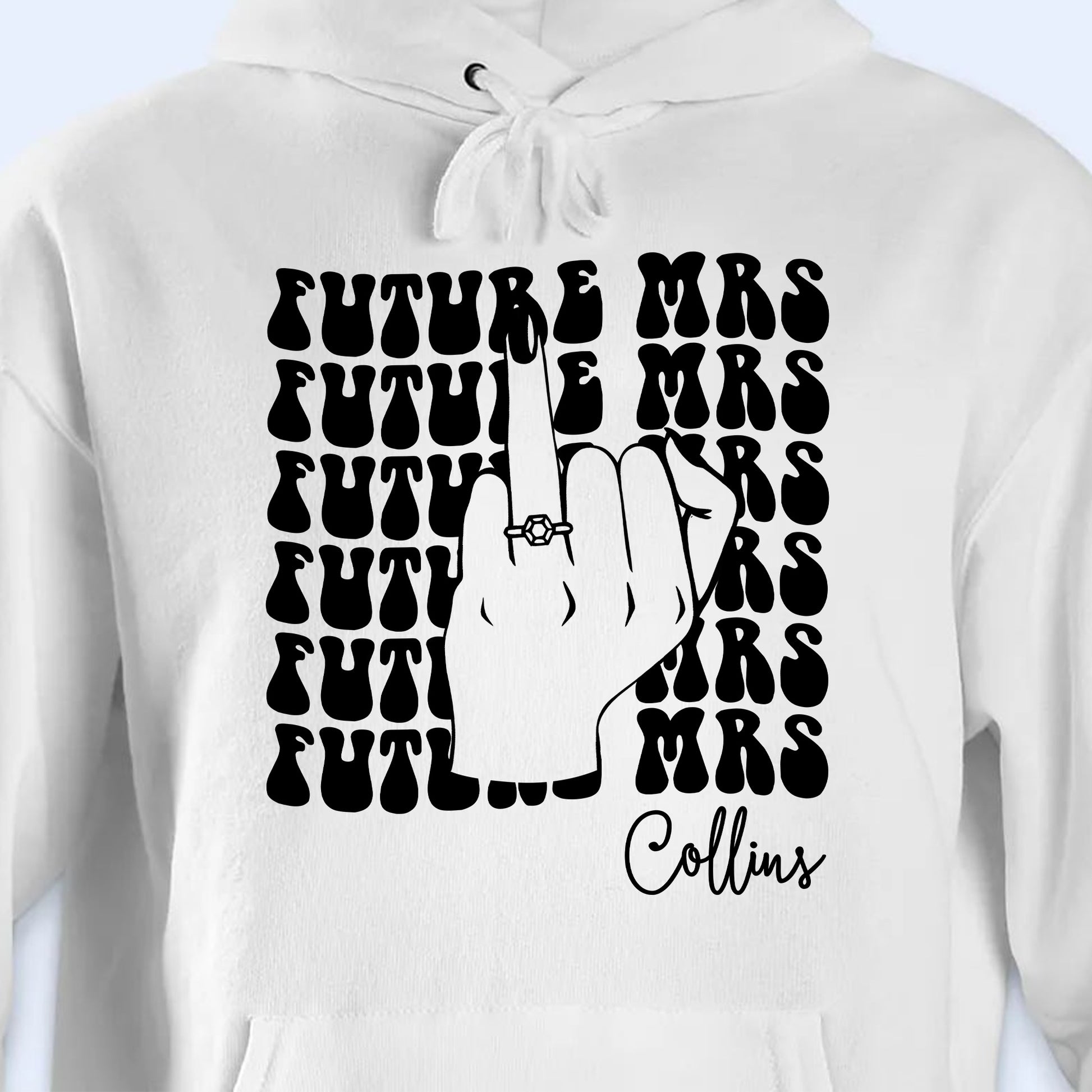 Future Mrs With Bold Hand Gesture and Ring