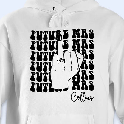 Future Mrs With Bold Hand Gesture and Ring