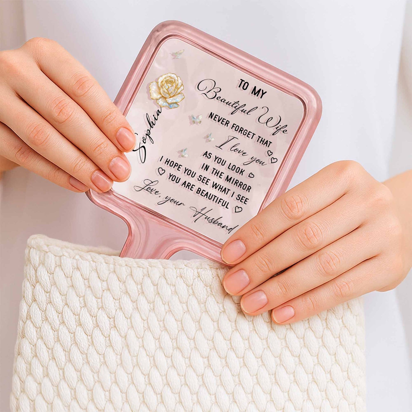 To My Beautiful Wife, Rose And Butterflies