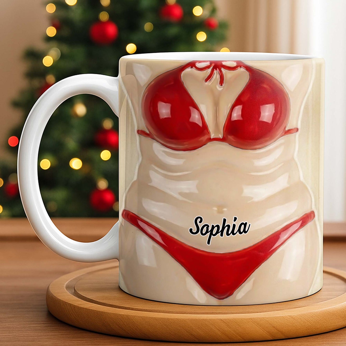 Celebrate Holiday Cheer With A Festive Santa Mug