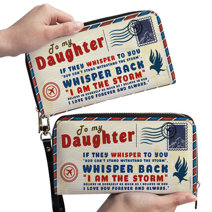 To My Daughter - Women Leather Wallet - WW01