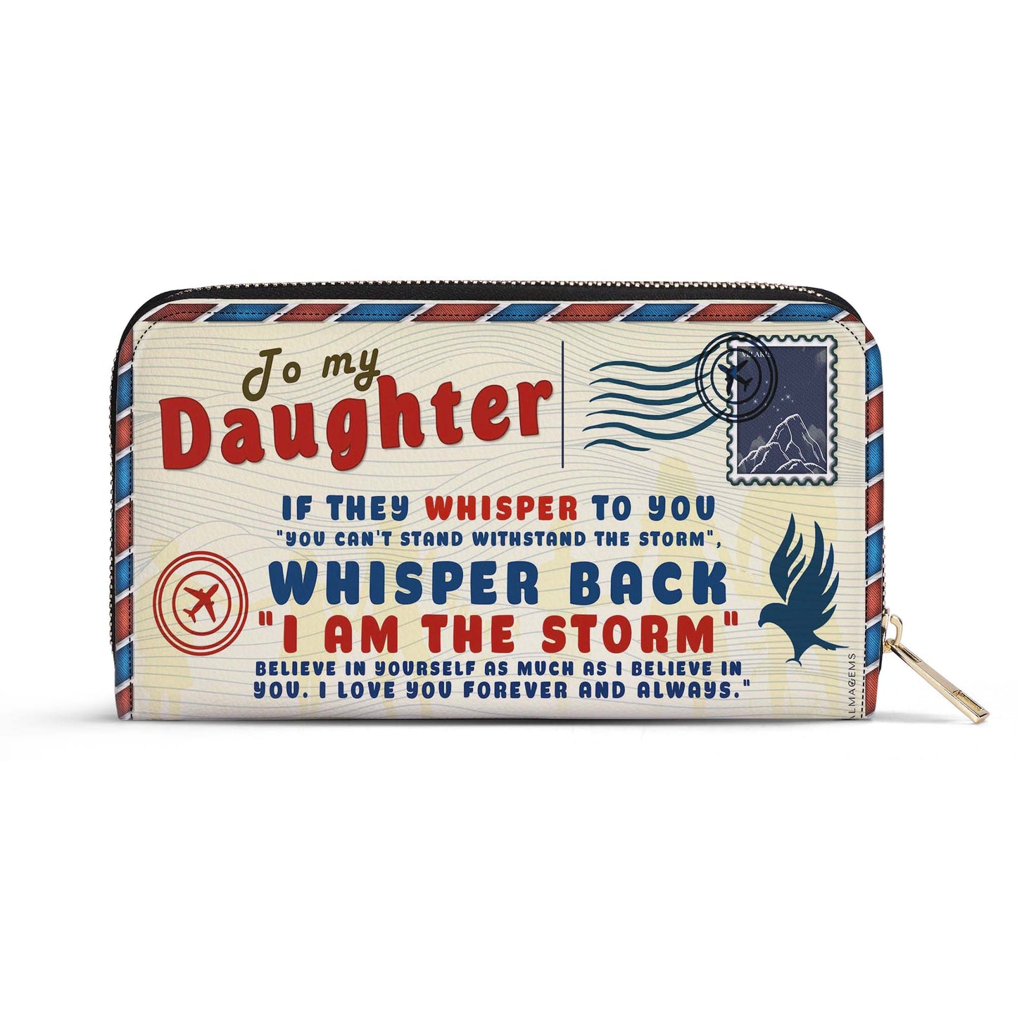 To My Daughter - Women Leather Wallet - WW01