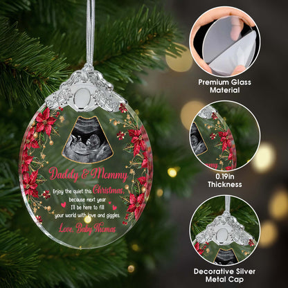 Enjoy The Quiet This Christmas, Love And Giggles Ultrasound Ornament