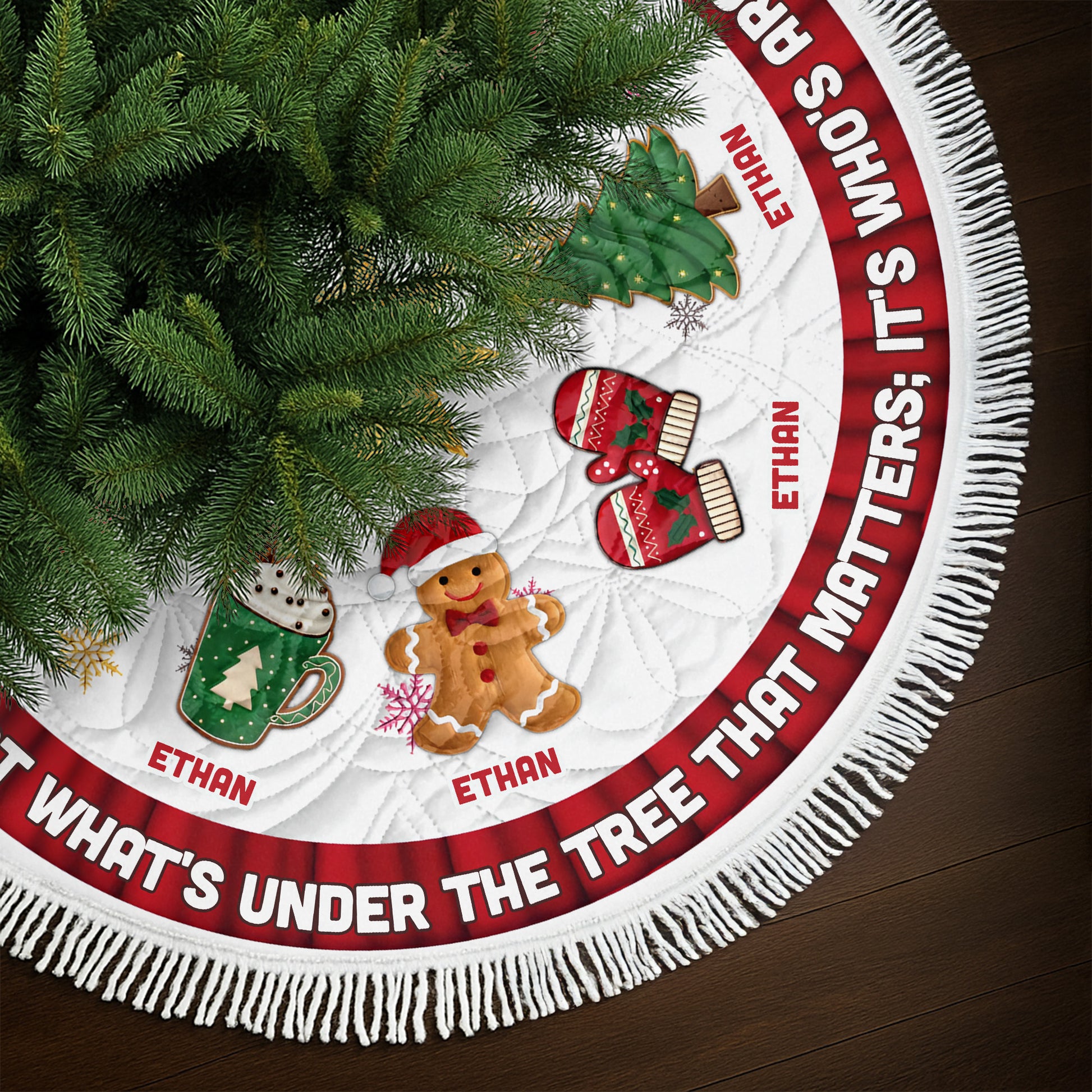 Under The Tree, It's Who With Christmas Elements