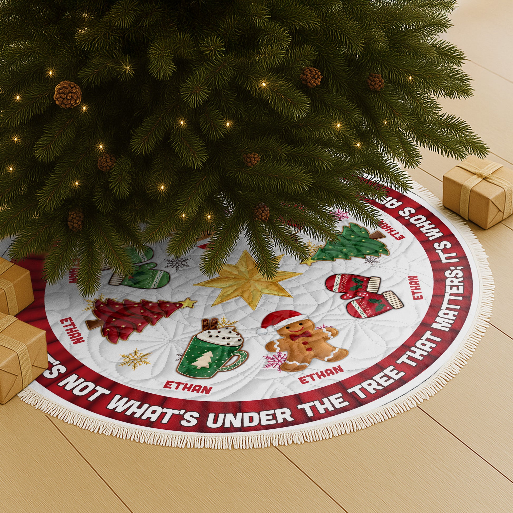 Under The Tree, It's Who With Christmas Elements