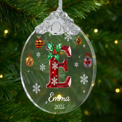 Celebrate Festive Season With Holly-Decorated Letter And Snowflakes