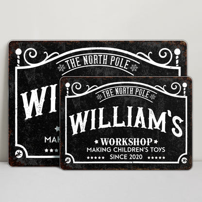 The North Pole Workshop Making Children's Toys