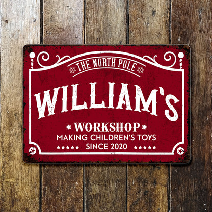 The North Pole Workshop Making Children's Toys