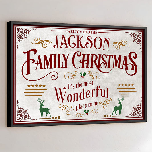 Welcome To The Family Christmas, Wonderful Place To Be