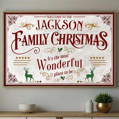 Welcome To The Family Christmas, Wonderful Place To Be