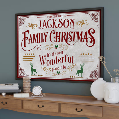 Welcome To The Family Christmas, Wonderful Place To Be