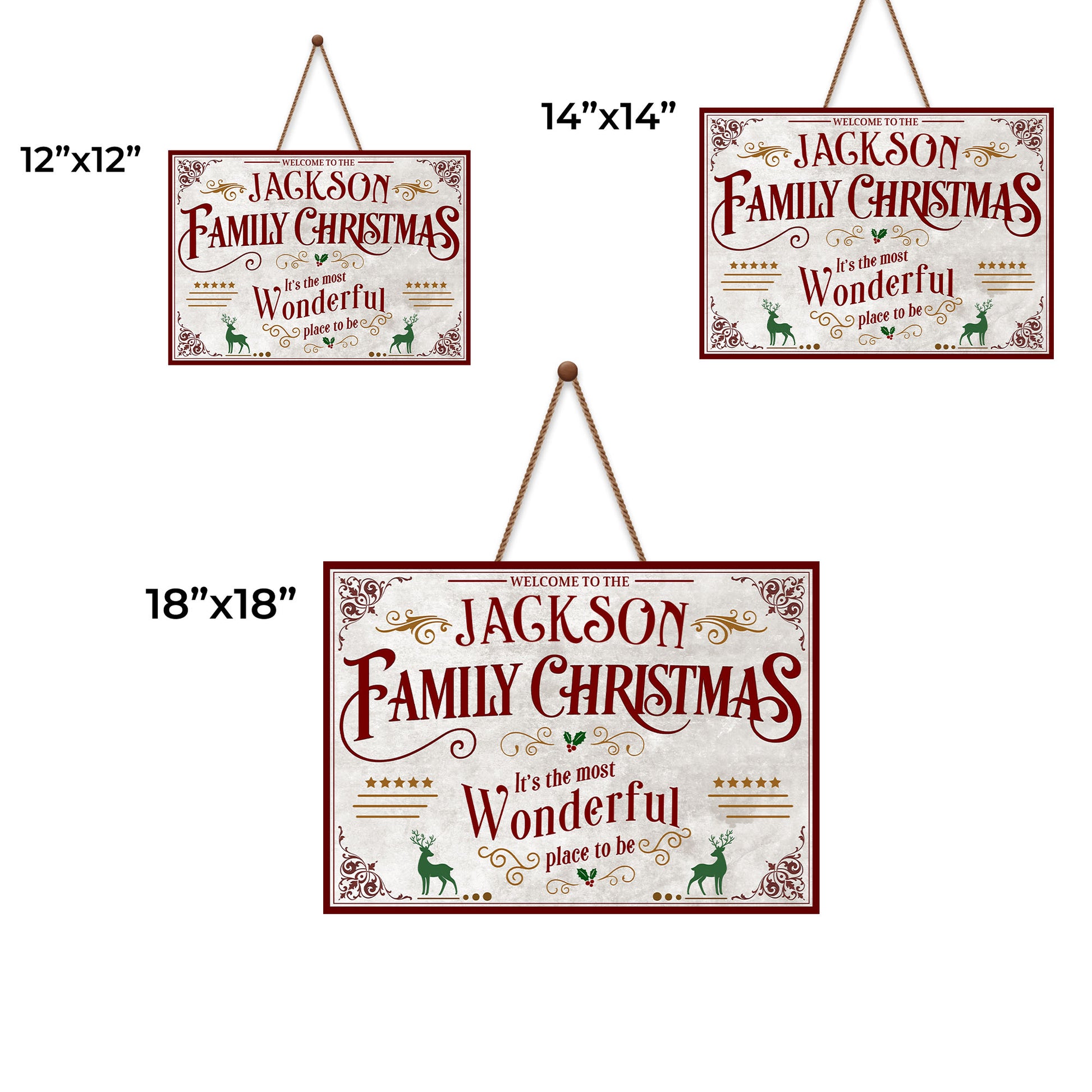 Welcome To The Family Christmas, It's The Most Wonderful Place To Be