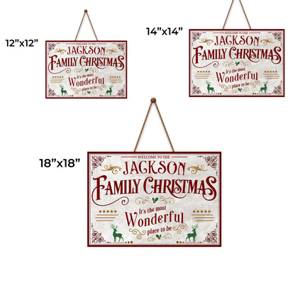 Welcome To The Family Christmas, It's The Most Wonderful Place To Be