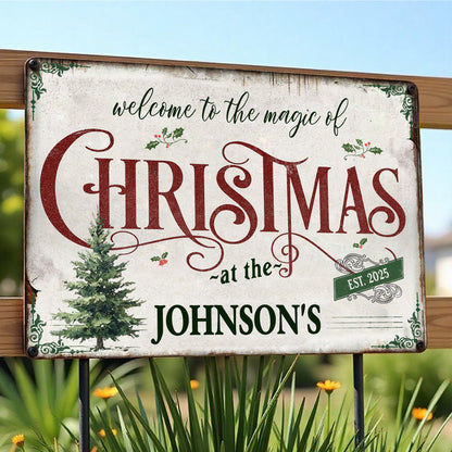 Welcome To The Magic Of Christmas, Festive Home Decor