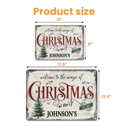 Welcome To The Magic Of Christmas, Festive Home Decor