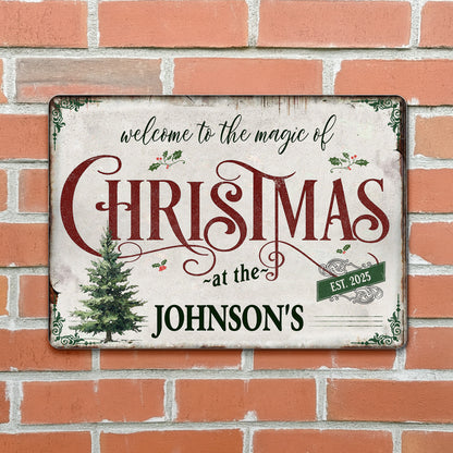 Welcome To The Magic Of Christmas, Festive Home Decor