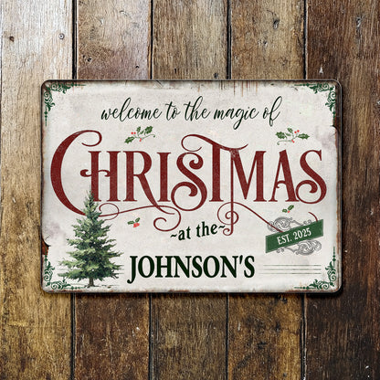 Welcome To The Magic Of Christmas, Festive Home Decor