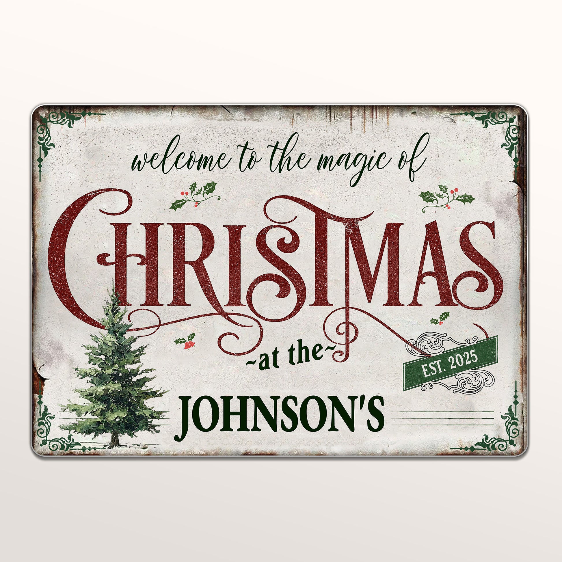 Welcome To The Magic Of Christmas, Festive Home Decor