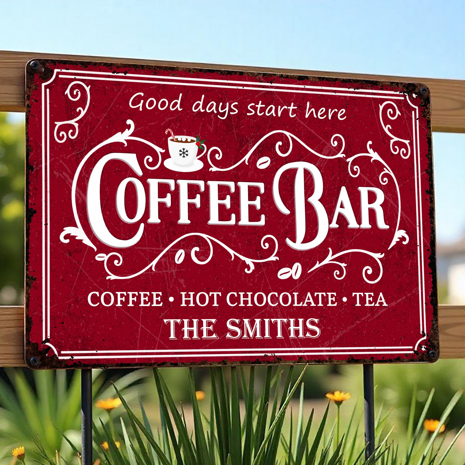 Good Days Start Here Coffee Bar Sign