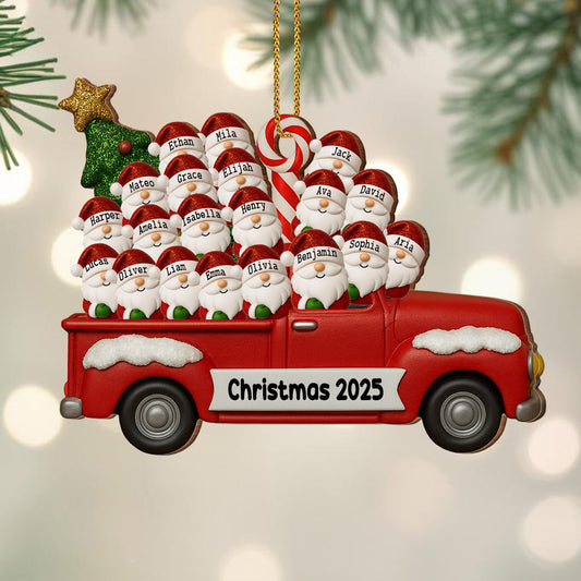 Celebrate Christmas With a Festive Red Truck and Santa Characters