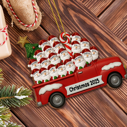 Celebrate Christmas With a Festive Red Truck and Santa Characters