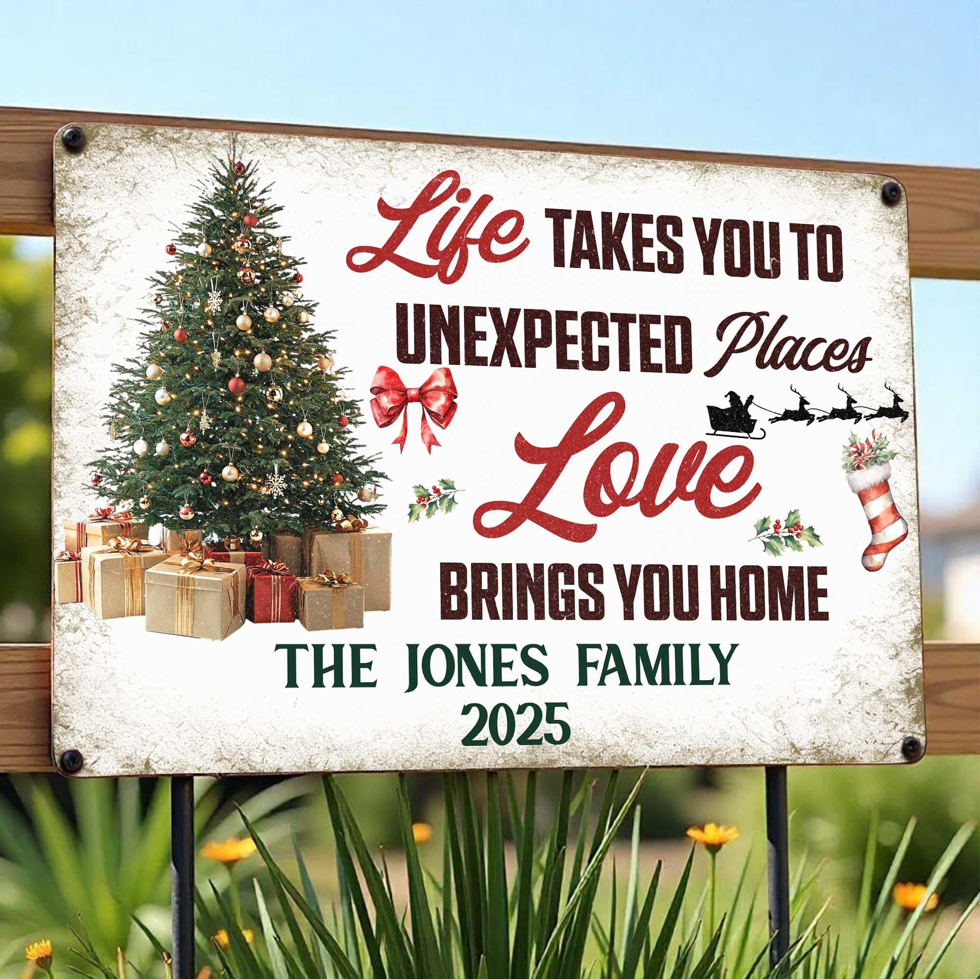 Life Takes You To Unexpected Places, Love Brings You Home, Personalized ...