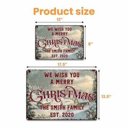 We Wish You A Merry Christmas Winter Scene