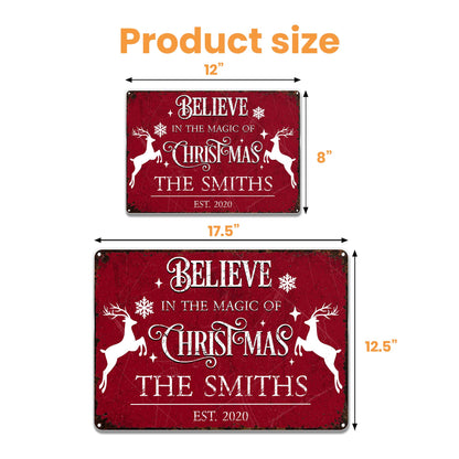 Believe In The Magic Of Christmas With Reindeer And Snowflakes