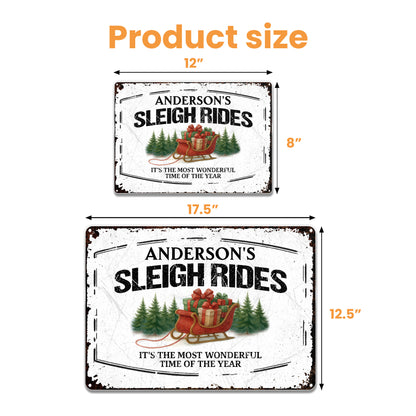 It's The Most Wonderful Time Of The Year Sleigh and Christmas Trees