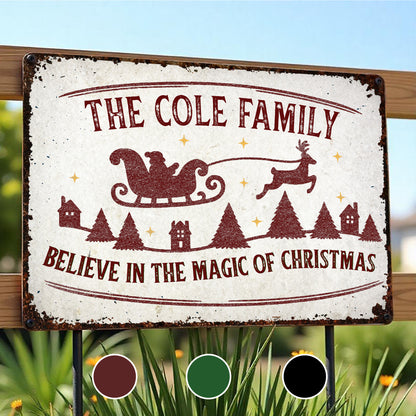 Believe In The Magic Of Christmas With Santa Sleigh