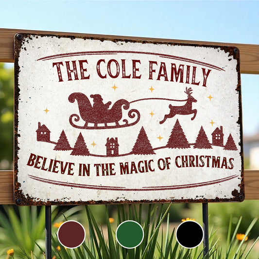 Believe In The Magic Of Christmas With Santa Sleigh