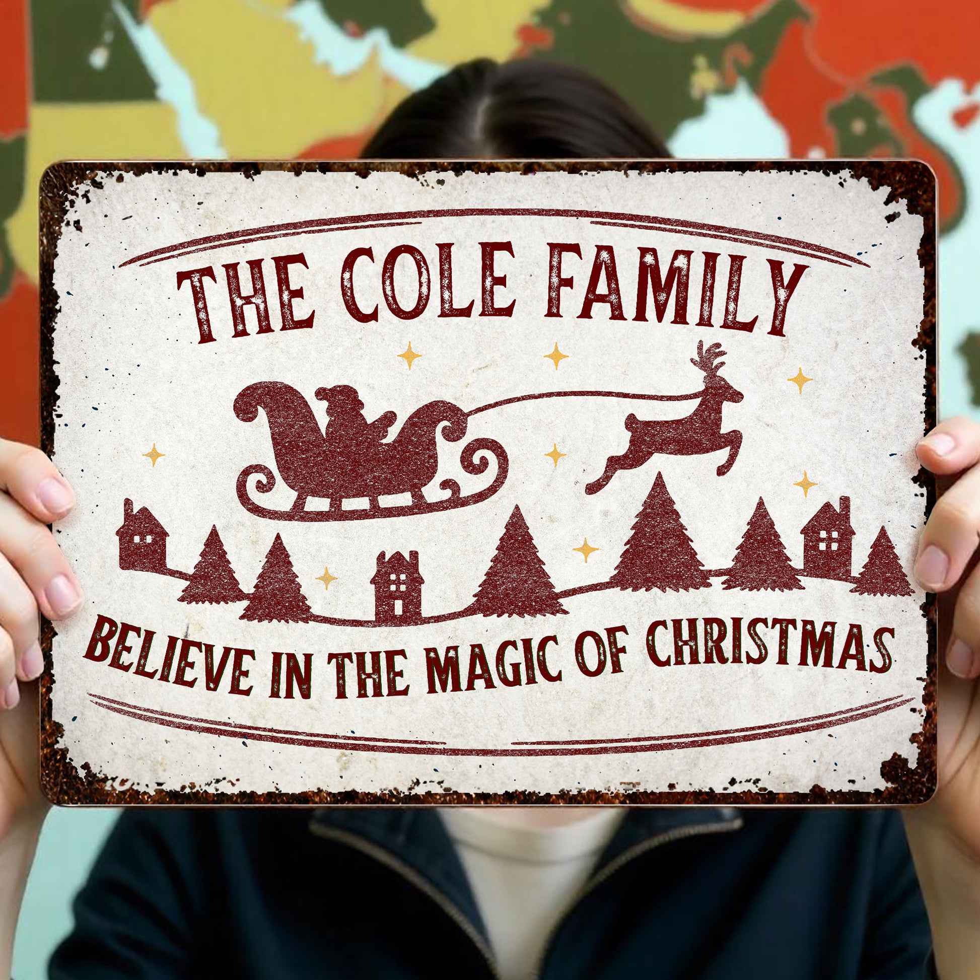 Believe In The Magic Of Christmas With Santa Sleigh