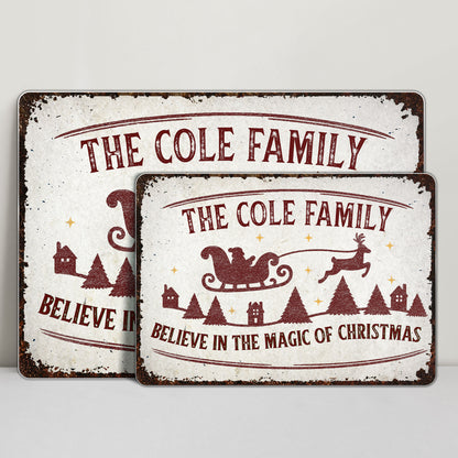 Believe In The Magic Of Christmas With Santa Sleigh