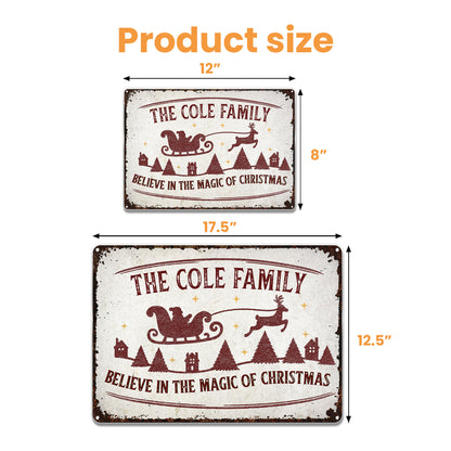 Believe In The Magic Of Christmas With Santa Sleigh