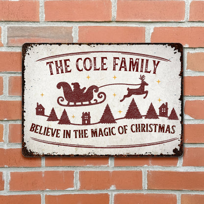 Believe In The Magic Of Christmas With Santa Sleigh