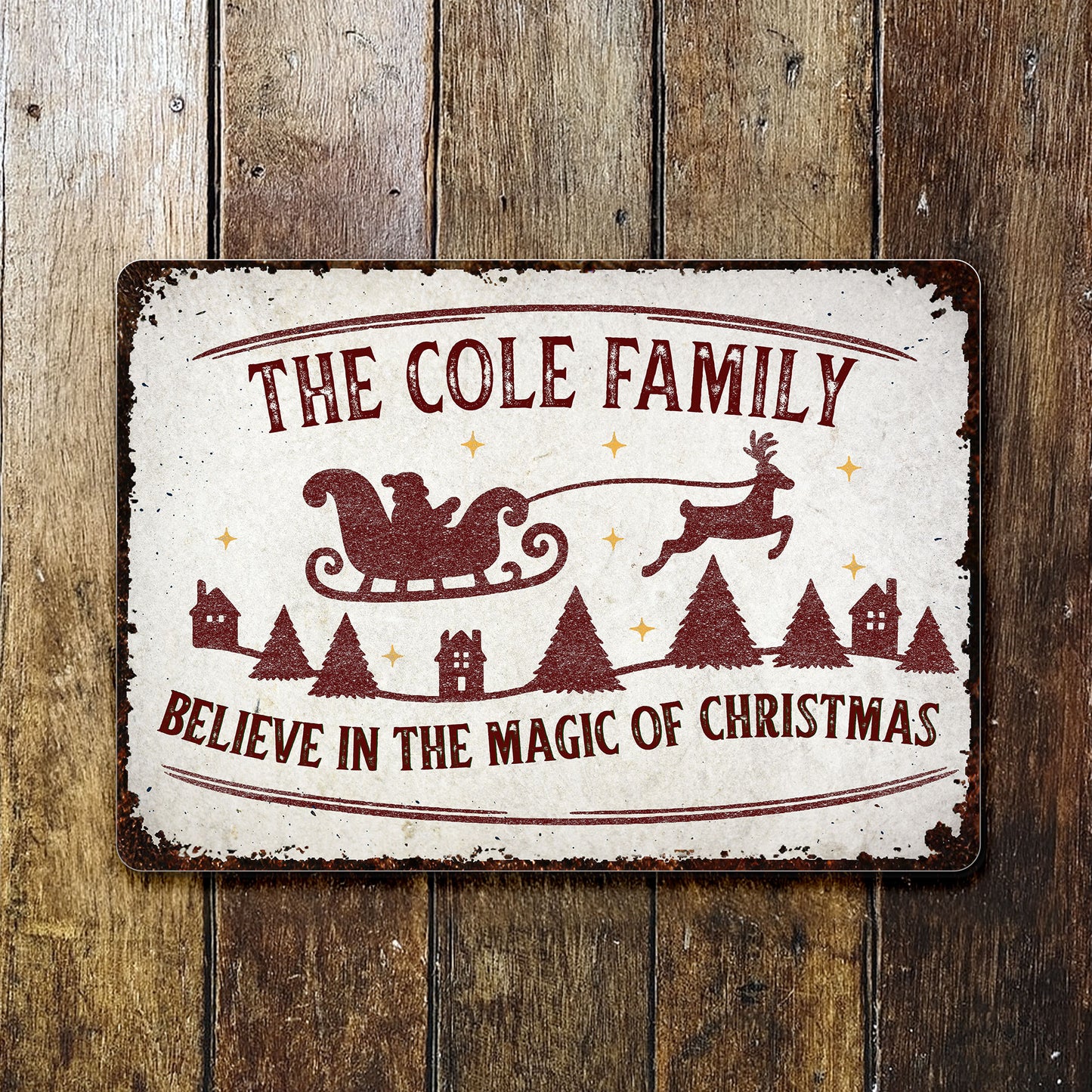 Believe In The Magic Of Christmas With Santa Sleigh