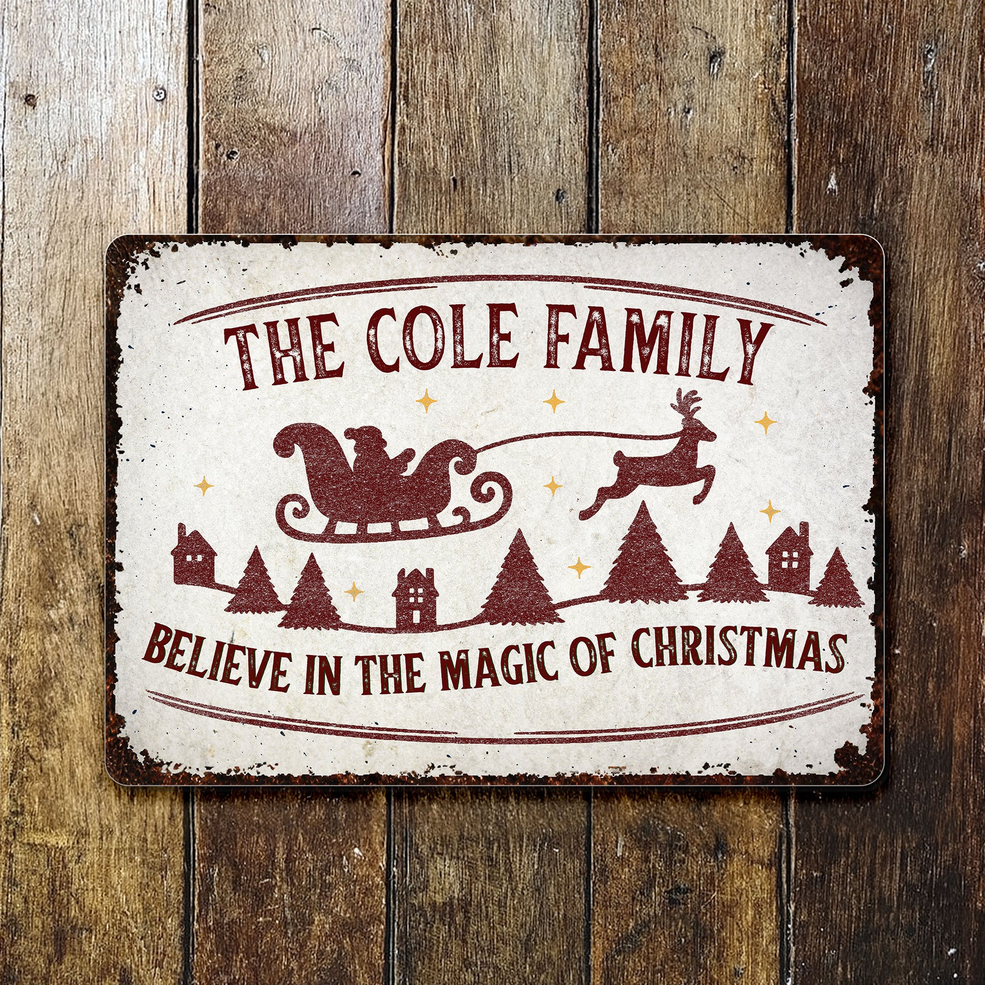 Believe In The Magic Of Christmas With Santa Sleigh