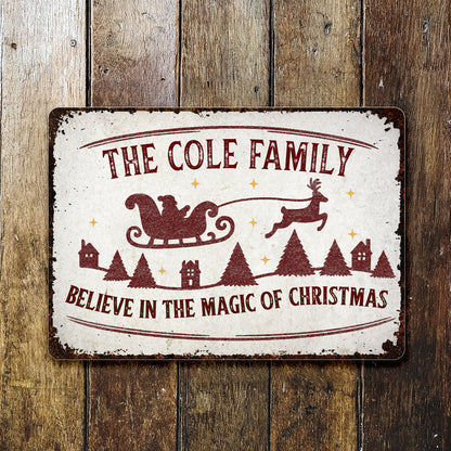 Believe In The Magic Of Christmas With Santa Sleigh