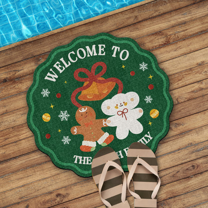 Welcome To The Family Christmas Doormat