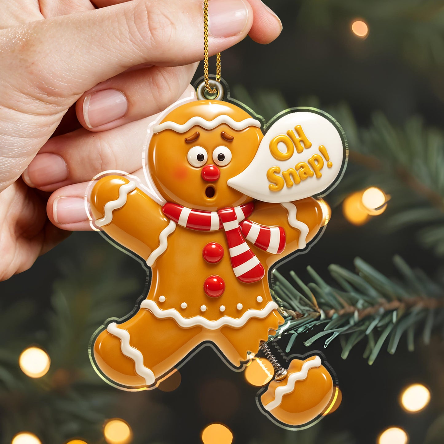 Oh Snap! Broken Leg Gingerbread Man